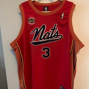 Rare Allen Iverson Sixers/Nats Alternate Stitched Jersey XL (Mens)